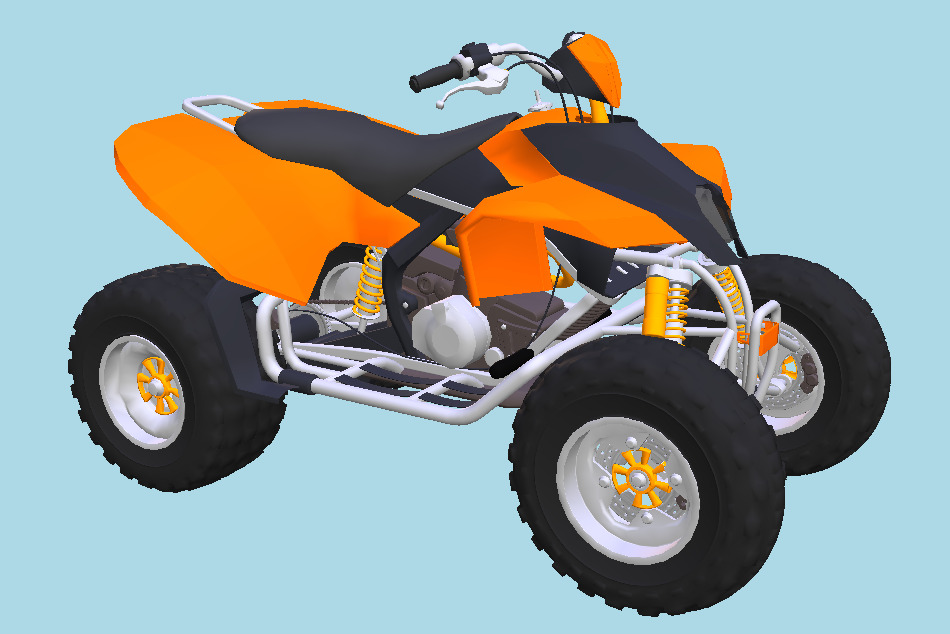 Motorcycle ATV Bike 3d model