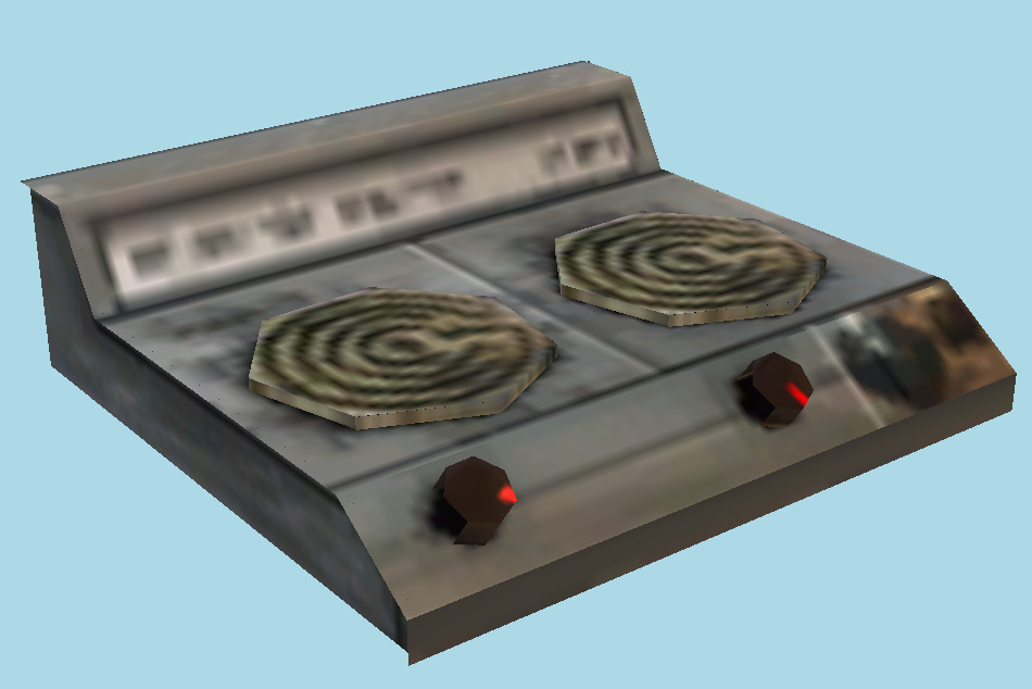 Hot Plate Oven 3d model