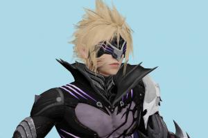 Cloud Final-Fantasy, ffvii, final, fantasy, man, male, people, xna, characters, animated