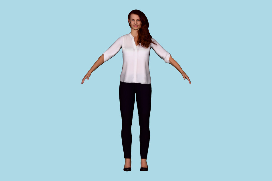 Olivia Rigged 002 3d model