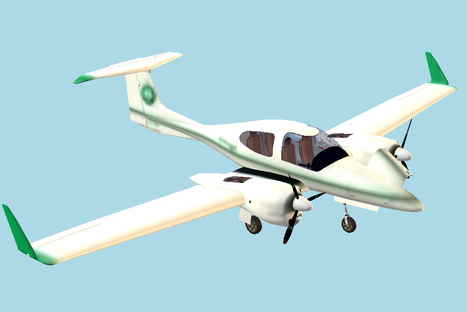 Diamond Da42 Aircraft 3d model