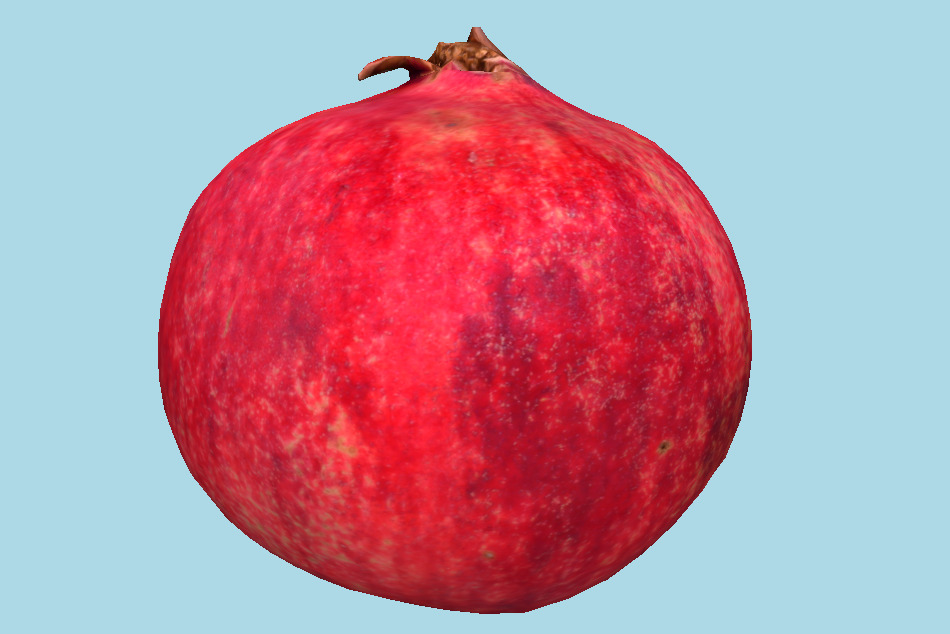 Fruit Pomegranate 3d model