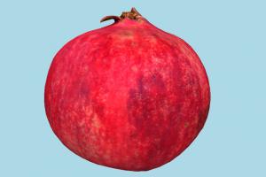 Pomegranate fruit, vegetable, food, scanned