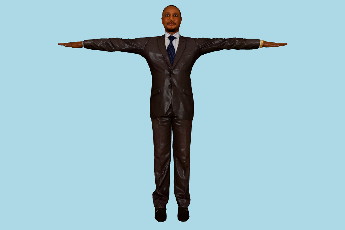 Cornell Business Man 3d model
