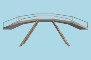Bridge bridge, viaduct, structure, lowpoly