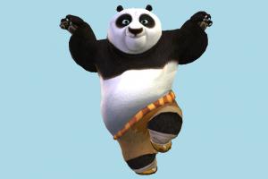 Panda panda, animal-character, kungfu, bear, character, animal, animals, cartoon