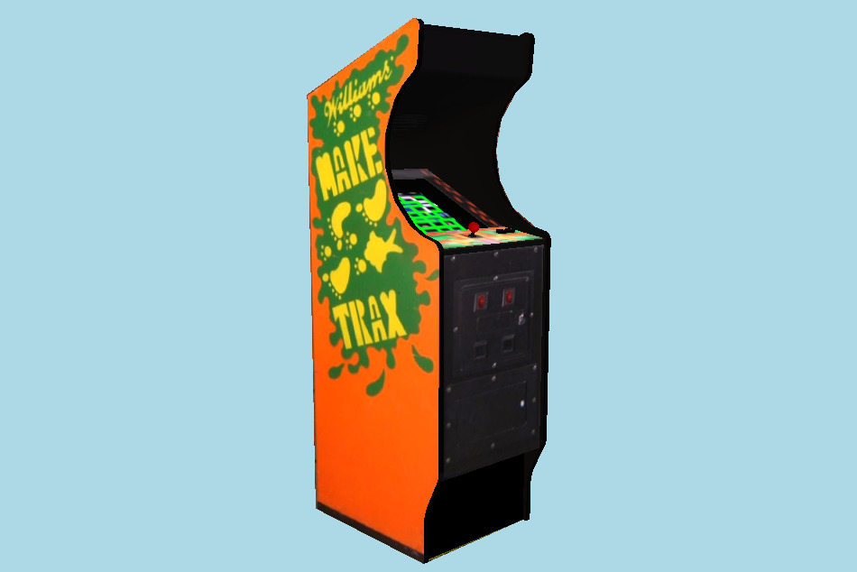 Make Trax Upright Arcade Machine 3d model