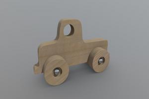 Wooden Car Toy2 truck, wooden, kids, baby, toy, playing, fun, children, pickup, childroom, pickuptruck, woodtoy, woodentoy, vehicle, car