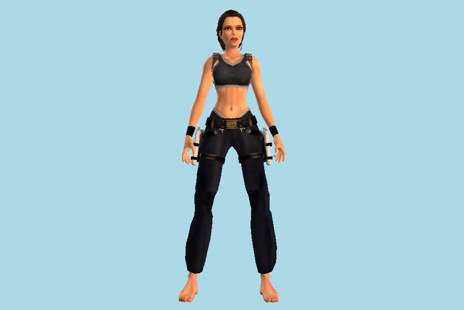 Lara Croft Sport 3d model