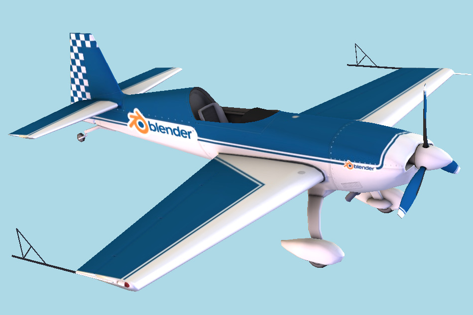 Aerobatics Aircraft 3d model