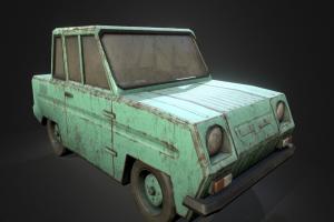 SMZ S3D (СеАЗ С-3Д) Cycle-Car micro, soviet, wreck, cycle, rusted, russian, russia, tiny, grunge, coupe, substance, painter, 3dsmax, vehicle, pbr, car