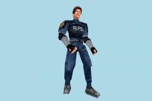 Leon Kennedy Animated mdl, hlmdl, halflife, characters, animated, leon, resident-evil