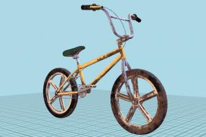 Dirty Bicycle 3d model