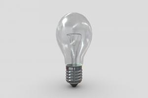 Light Bulb 3 lamp, bulb, led, thread, retro, tesla, metal, old, iron, filament, lightbulb, lightning, edison, fluorescent, bulbs, halogen, incandescent, diode, glass, lowpoly, gameart, electric, light, gameready