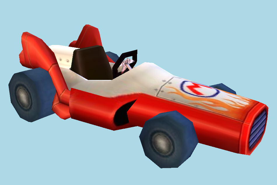 Mario Kart Arcade GP 2 Mario Kart Car 3d model