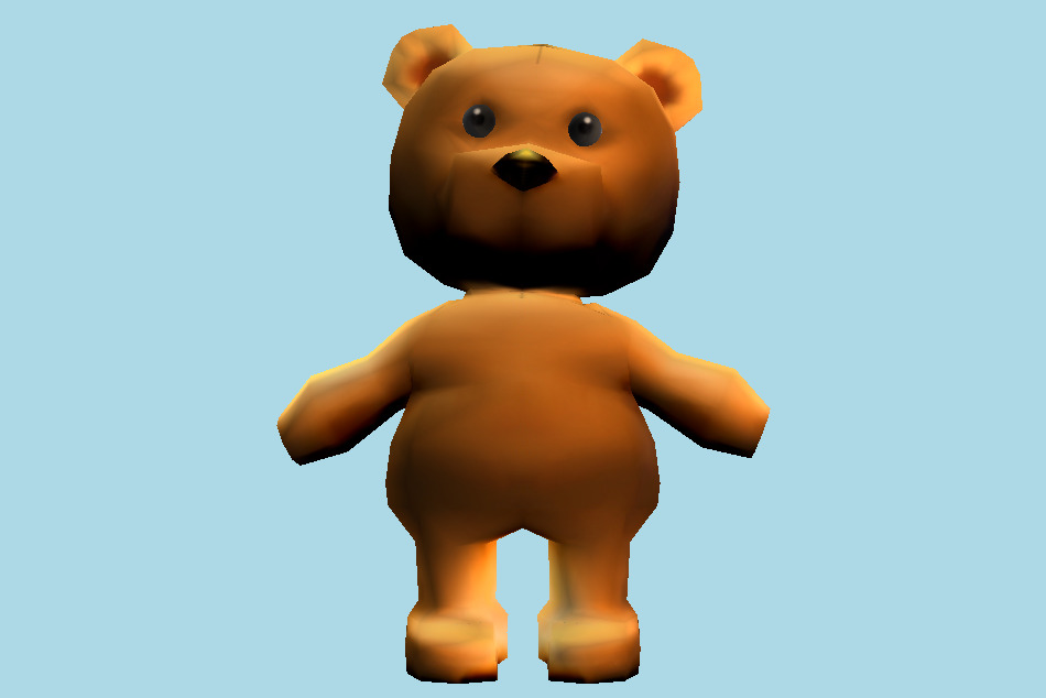 Little Teddy Bear 3d model