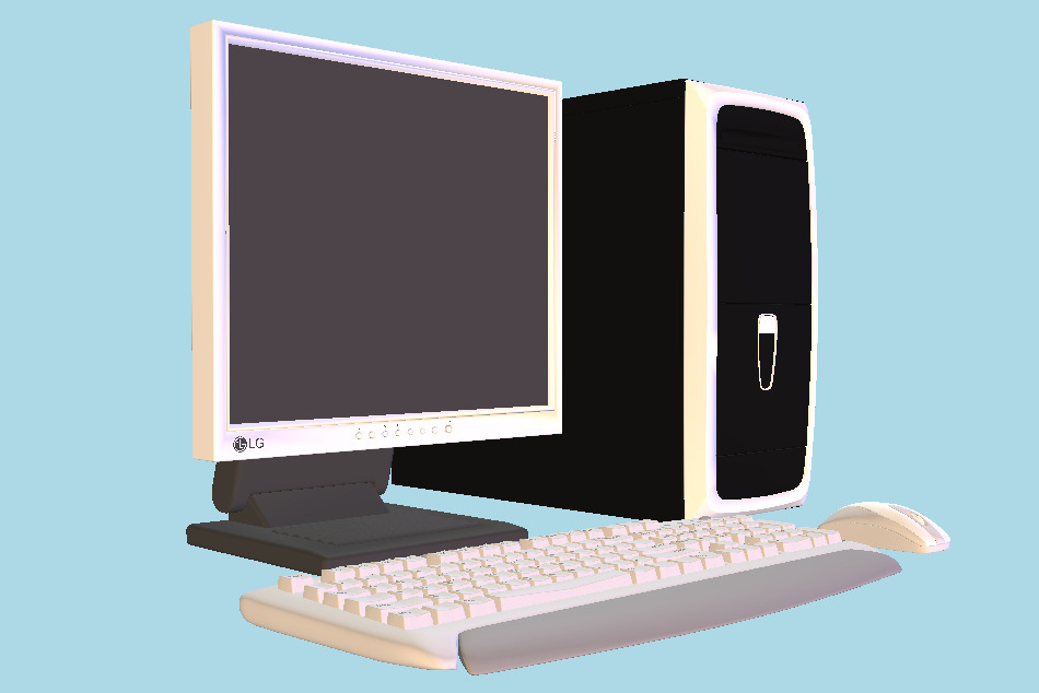 Computer 3d model