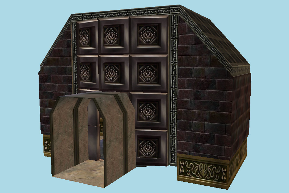The Legend of Zelda: Ocarina of Time 3D Ganon`s Castle (Inside) 3d model