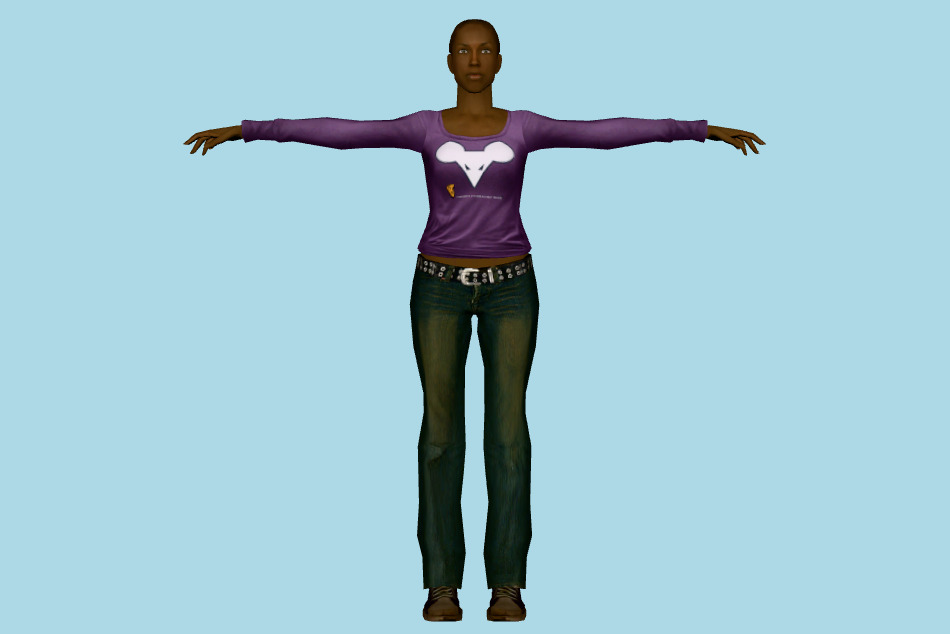 Girl 3d model