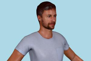 Nathan Casual Male, Casual, male, man, people, human, character, renderpeople