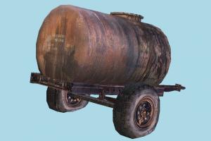 Barrel Trailer barrel, trailer, wagon, old, damaged, object
