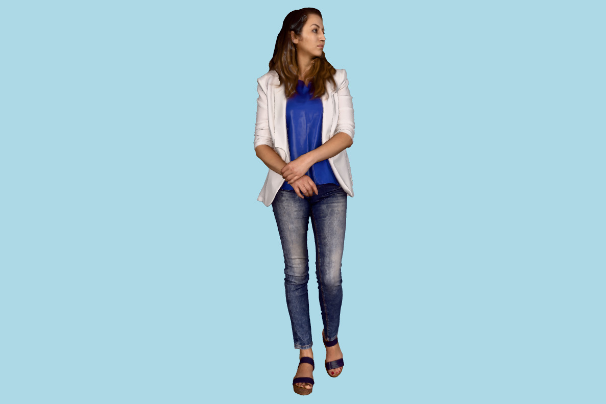 Business Woman Posed 00172_18 3d model