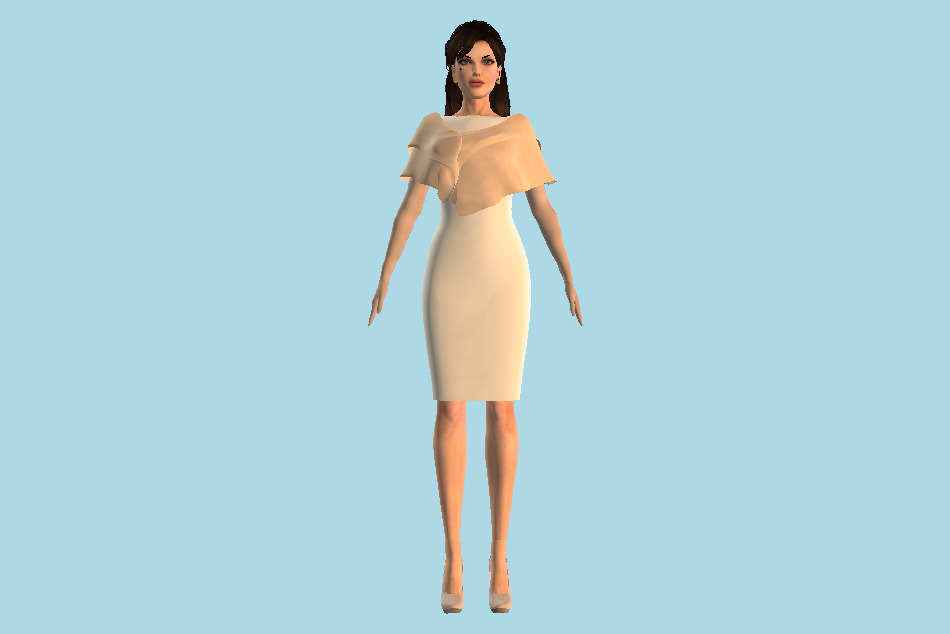 Lara Croft Sexy Girl 3d model