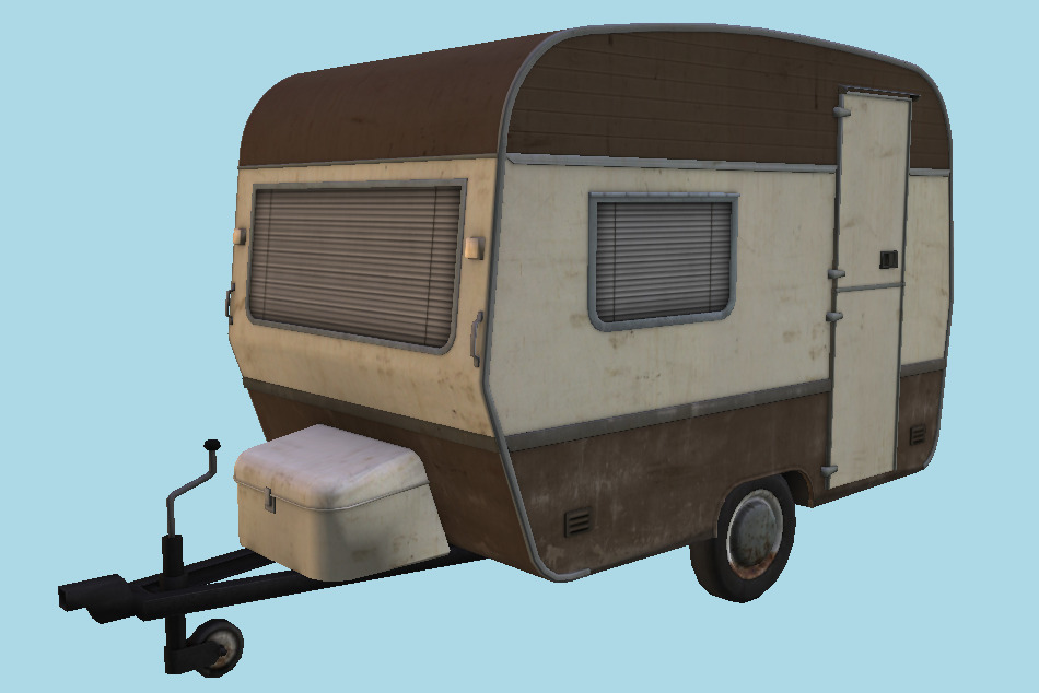 Caravan Trailer 3d model
