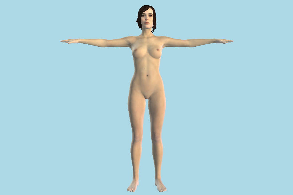 Beyond Two Souls - Jodie Girl Naked 3d model