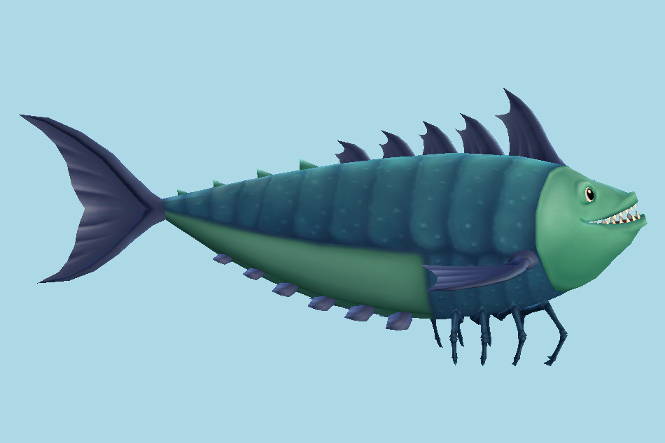 Swamp Fish 3d model