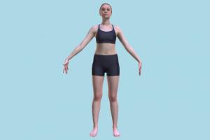 Sporty Woman scanned-model, girl, fitness, woman, sport, sporty, lady, female, character, human, people