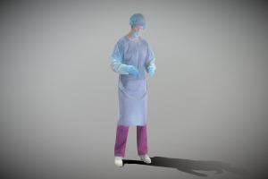 Surgeon doctor performing an operation 88 archviz, operation, clinic, doctor, ready, virus, uniform, medicine, epidemic, quarantine, realitycapture, character, game, 3d, model, man, medical, male, hand, antiseptic, deep3dstudio, sterlie