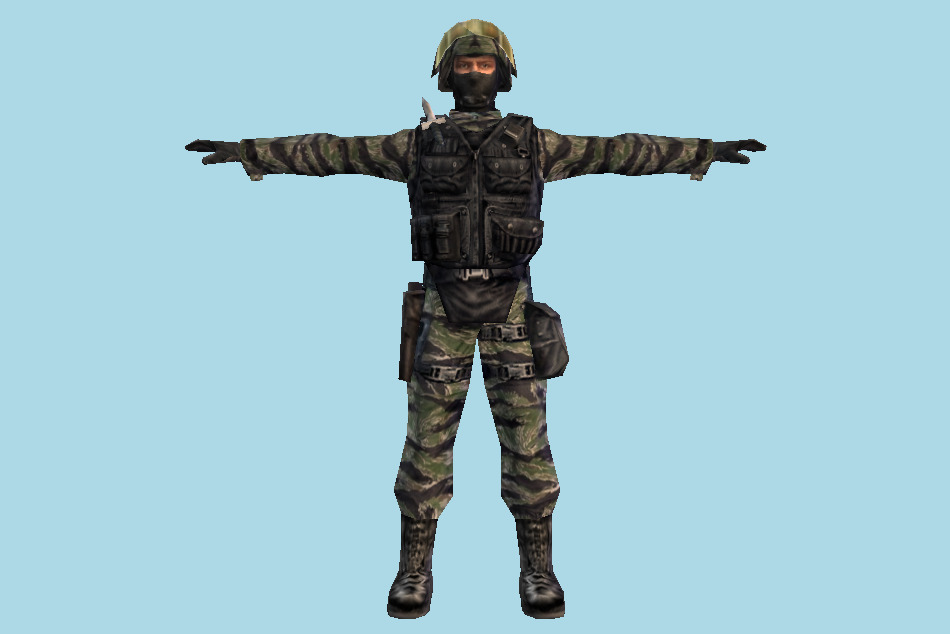Soldier Mask 3d model
