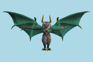 Tekken True Ogre tekken, fly, character, animal-character, monster, dragon