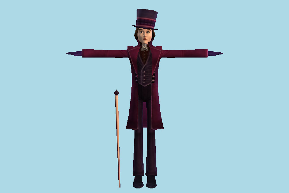 Charlie and the Chocolate Factory Willy Wonka 3d model