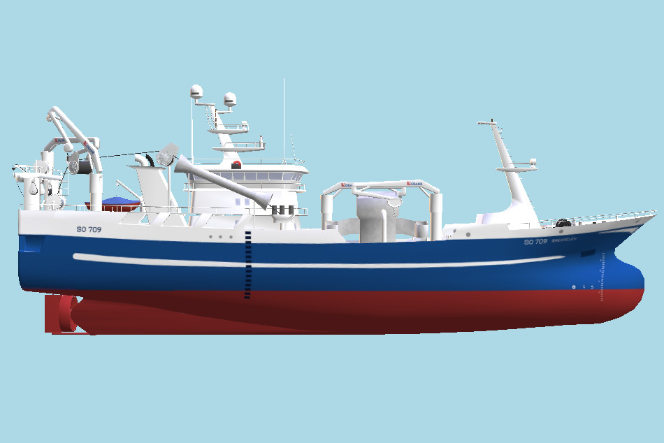 Trualer Fishing Vessel 3d model