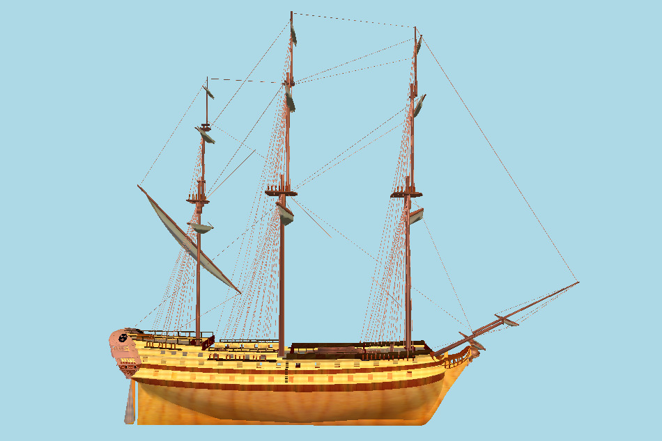 Galleon 3d model