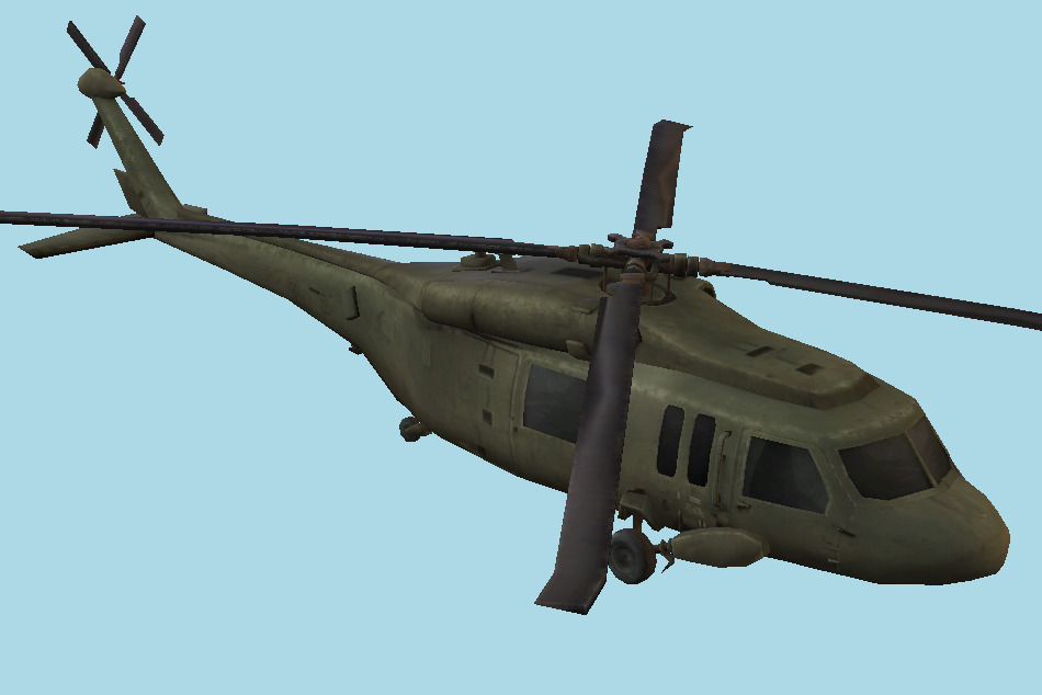 Transformers Universe Army Helicopter 3d model