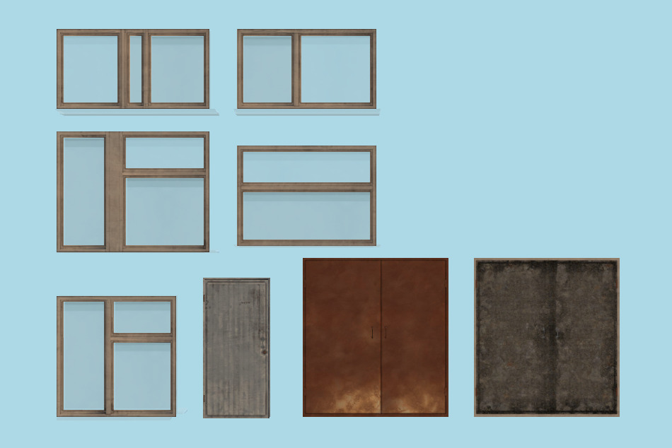 Doors and Windows Collection 3d model
