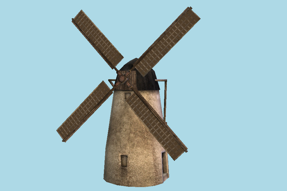 Windmill Backdrop 3d model