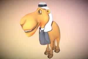 Camel Cartoon low poly camel, character, cartoon, blender, animal, funny