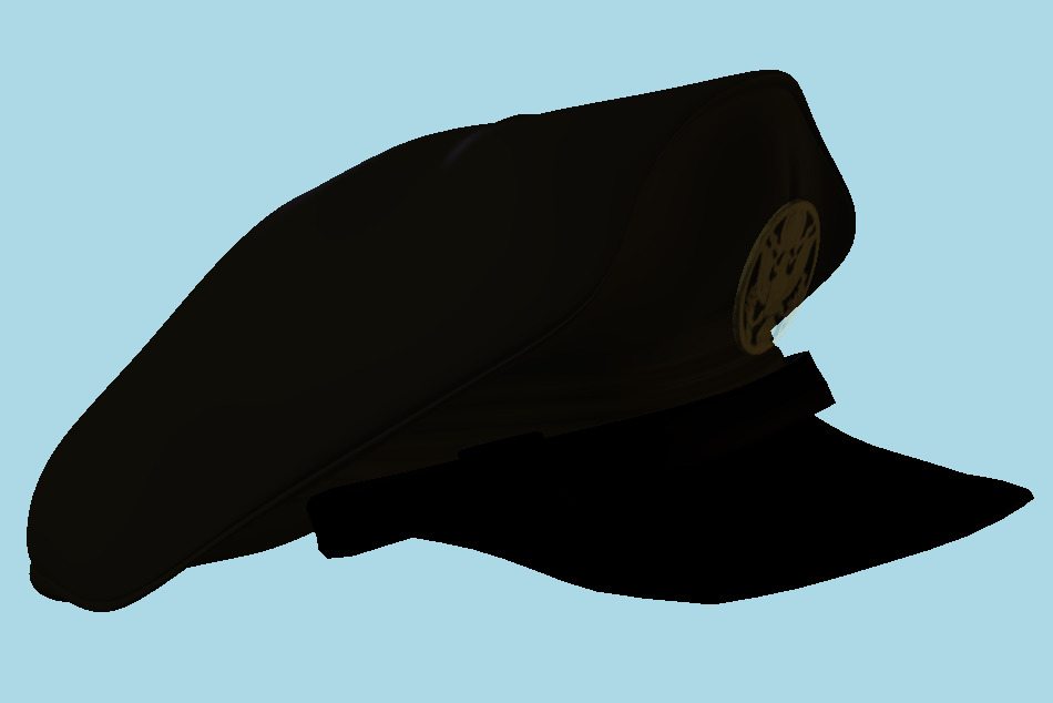 WWII Pilot Hat 3d model