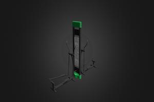 Gym equipment cross, gym, equipment, outdoor, trainer, 34, am169, 3d, model, sport