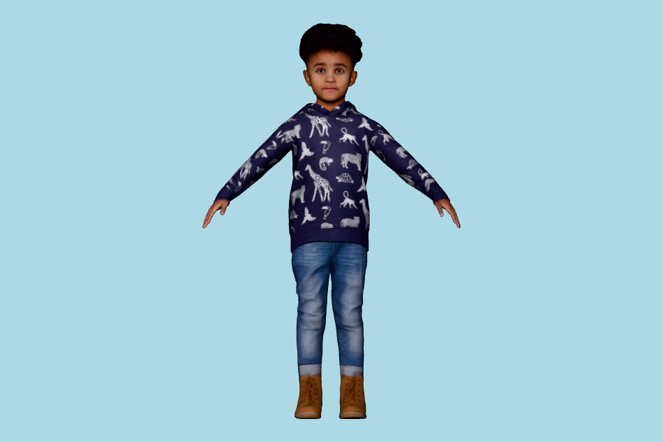 Percy Rigged 002 3d model