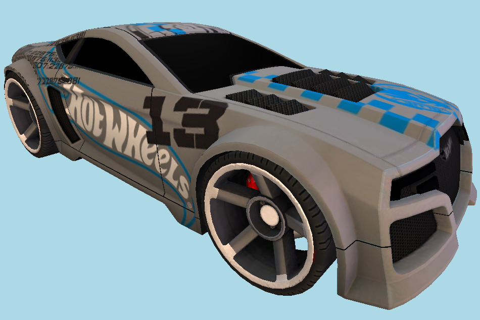 Torque Twister Car with interior details 3d model