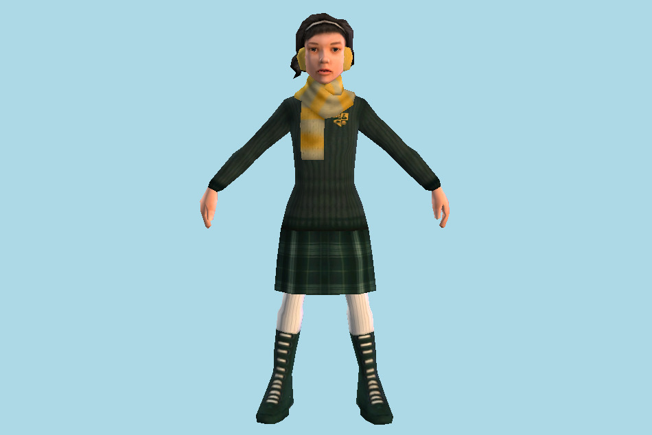 Bully: Scholarship Edition Melody Adams Little Girl 3d model