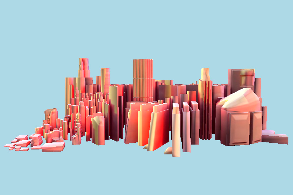 Abstract City 3d model