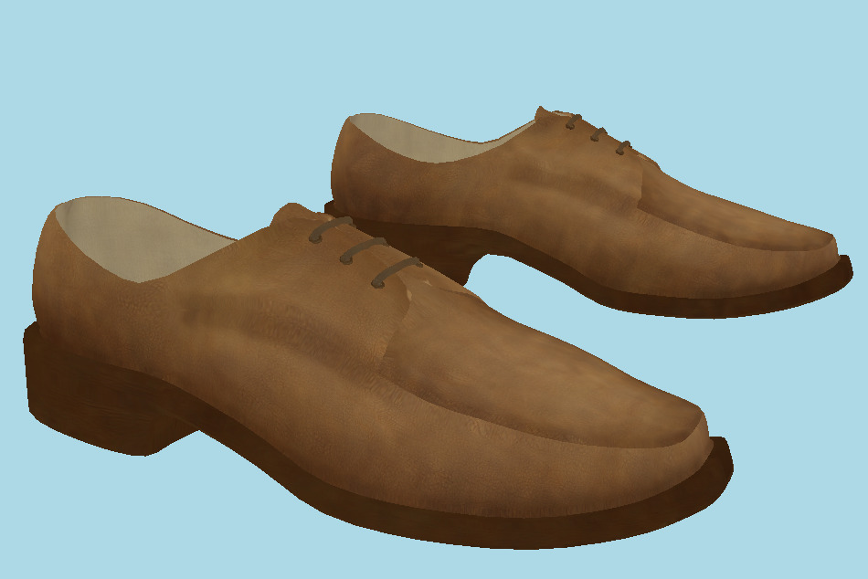 Leather Shoes 3d model