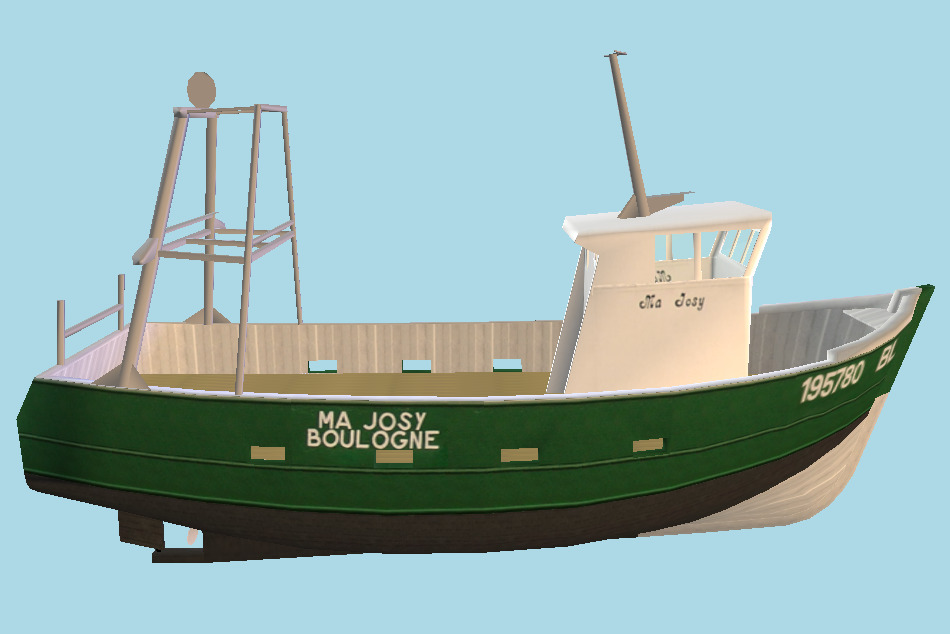 Josy Webgl Boat 3d model
