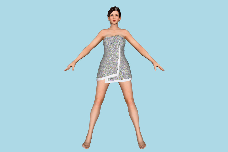 Dead or Alive 5 - Miyako Towel 3d model